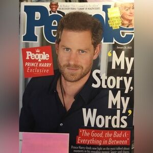 People Magazine January 23, 2023 Featuring Prince Harry Exclusive: My Story